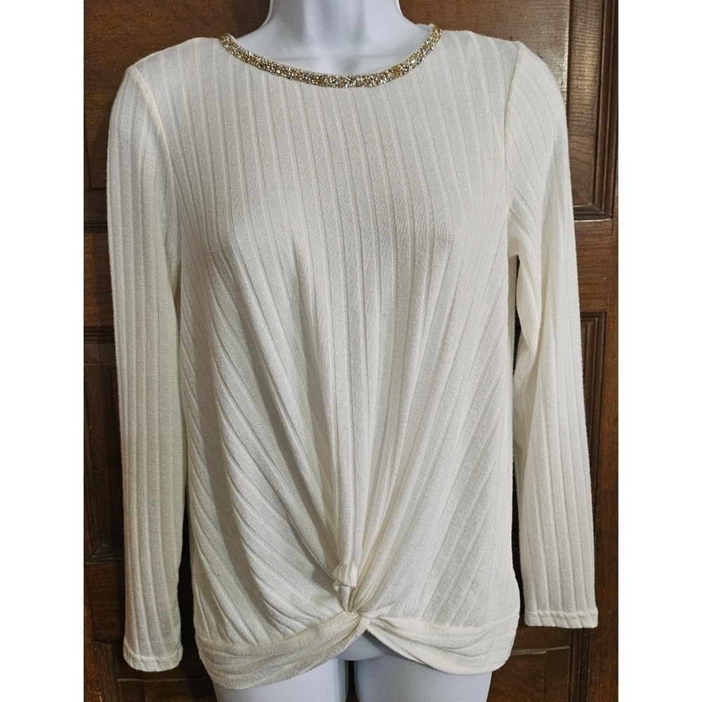 Juicy Couture Embellished Twist Front Sweater - Picture 2 of 11